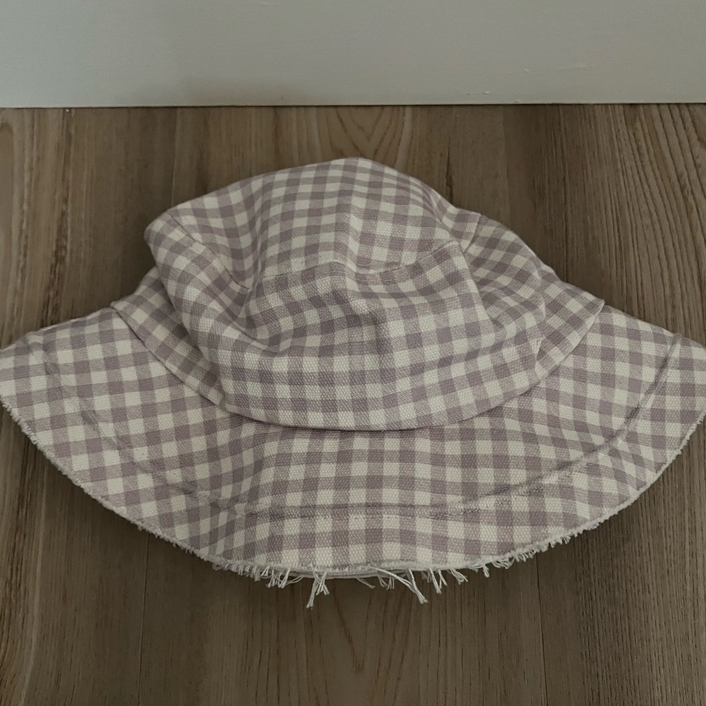 Lullaby Club Lilac Gingham Bucket Hat
